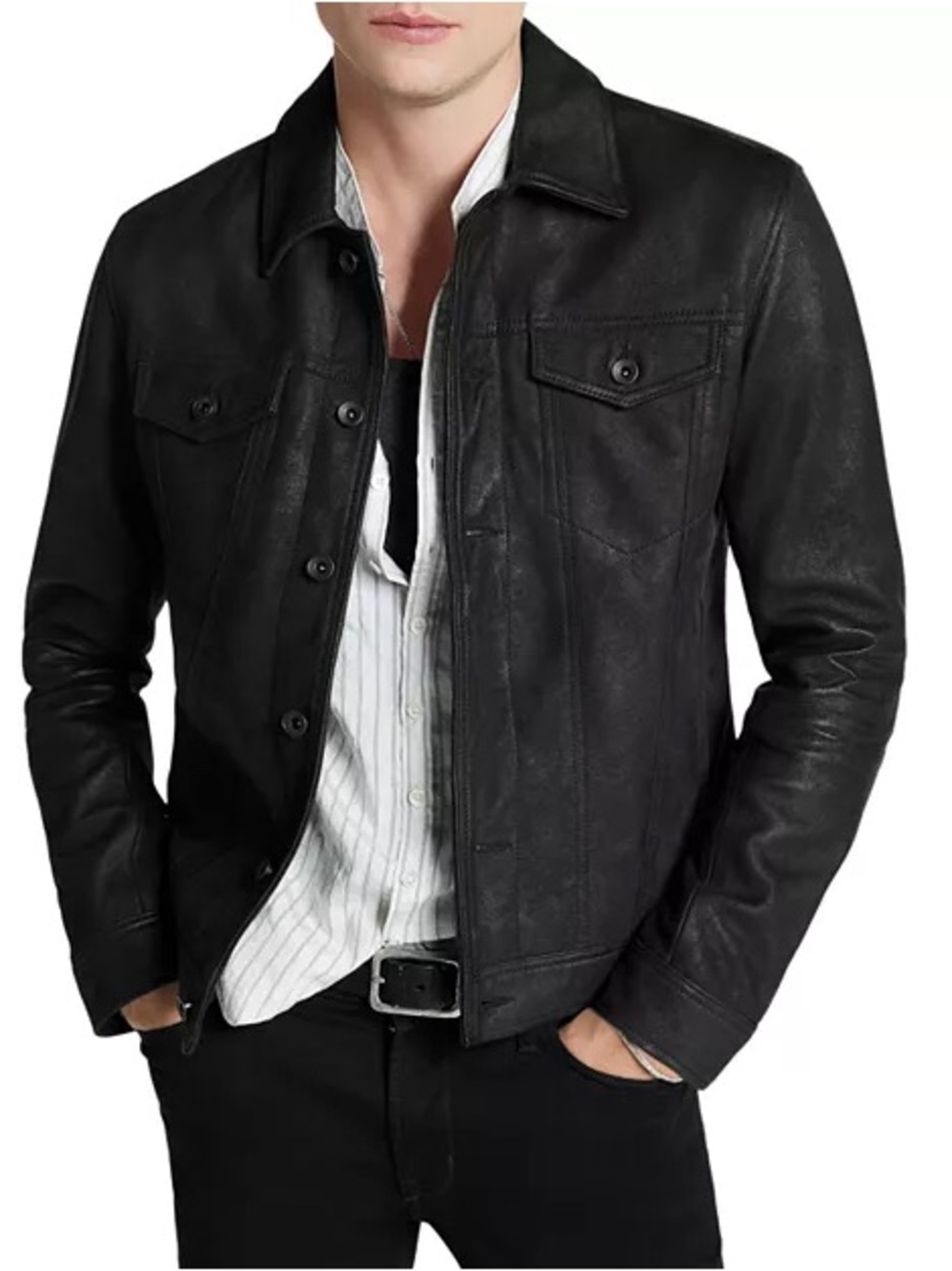 John varvatos Andrew Trucker Jacket size 52